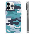iPhone 13 Pro TPU-Skal - Blå Kamouflage