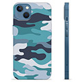 iPhone 13 TPU-Skal - Blå Kamouflage