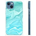 iPhone 13 TPU-Skal - Blå Marmor