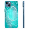 iPhone 13 TPU-Skal - Turkos Swirl