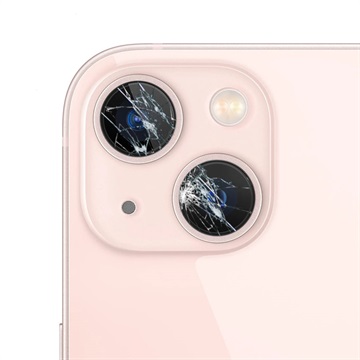 iPhone 13 mini Kamera Lins Glas Reparation - Rosa