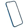 iPhone 14 Magnetiskt Skal med Härdat Glas - Blå