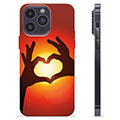 iPhone 14 Pro Max TPU-Skal - Hjärtsiluett