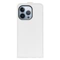 iPhone 14 Pro Max Vertikalt Flipfodral med Korthållare - Vit