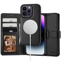 iPhone 14 Pro Tech-Protect 2-i-1 plånboksfodral - Magsafe-kompatibelt - Svart