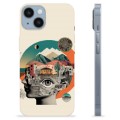 iPhone 14 TPU-Skal - Abstrakt Collage