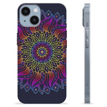iPhone 14 TPU-Skal - Färgrik Mandala
