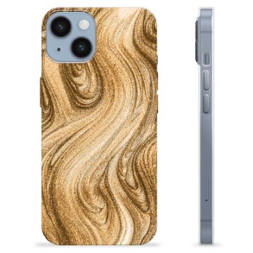 iPhone 14 TPU-Skal - Gyllene Sand