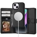 iPhone 14 Tech-Protect 2-i-1 plånboksfodral - Magsafe-kompatibelt - Svart
