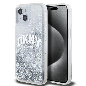 iPhone 15 DKNY Liquid Glitter Arch Logo Skal