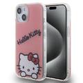 iPhone 15 Hello Kitty IML Daydreaming Skal - Rosa