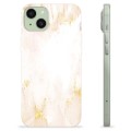 iPhone 15 Plus TPU-Skal - Gyllene Pärlmarmor