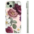 iPhone 15 Plus TPU-Skal - Romantiska Blommor