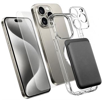 iPhone 15 Pro 4-i-1 MagSafe-skyddsset med korthållare
