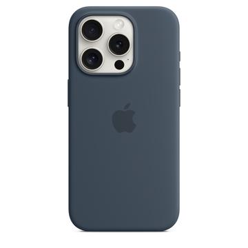 iPhone 15 Pro Apple Silikonskal med MagSafe MT1D3ZM/A - Storm Blå