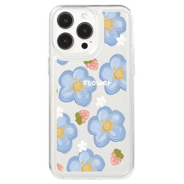 iPhone 15 Pro Fashion TPU-skal - Blommor / Jordgubbar