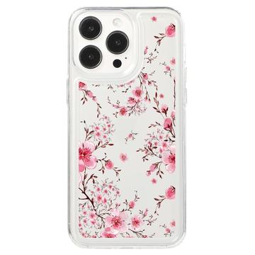 iPhone 15 Pro Fashion TPU-skal - Rosa blommor