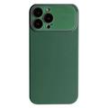 iPhone 15 Pro Skal i Flytande Silikon med Linsskydd - Grön