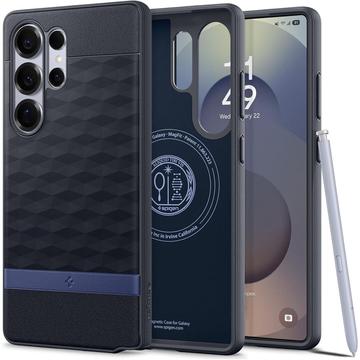 Samsung Galaxy S25 Ultra Spigen Parallax Mag Hybrid Skal - Marinviolett