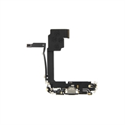 iPhone 15 Pro Max Laddningskontakt Flex Kabel - Svart