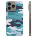 iPhone 15 Pro Max TPU-Skal - Blå Kamouflage