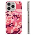 iPhone 15 Pro TPU-Skal - Rosa Kamouflage