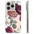iPhone 15 Pro TPU-Skal - Romantiska Blommor