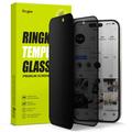 iPhone 15 Ringke TG Privacy skärmskydd i härdat glas - svart kant
