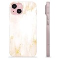 iPhone 15 TPU-Skal - Gyllene Pärlmarmor