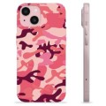 iPhone 15 TPU-Skal - Rosa Kamouflage