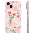 iPhone 15 TPU-Skal - Vattenfärg Blommor