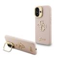 iPhone 16 Guess Grained 4G Logo Stativkameraramskal - Rosa