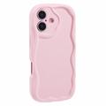 iPhone 16 Plus Candy Color Wavy TPU-Skal - Rosa