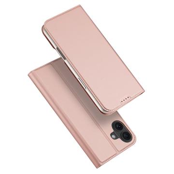 iPhone 16 Plus Dux Ducis Skin Pro Flipfodral - Rosa