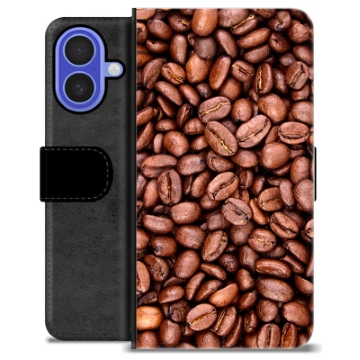 iPhone 16 Premium Plånboksfodral - Kaffebönor