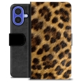 iPhone 16 Premium Plånboksfodral - Leopard