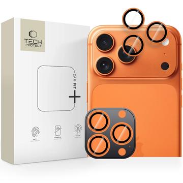 iPhone 16 Pro/16 Pro Max/17 Pro/17 Pro Max Tech-Protect Cam Ring Fit+ kameralins - Orange