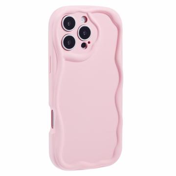 iPhone 16 Pro Max Candy Color Wavy TPU-Skal - Rosa