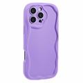 iPhone 16 Pro Max Candy Color Wavy TPU-Skal - Lila