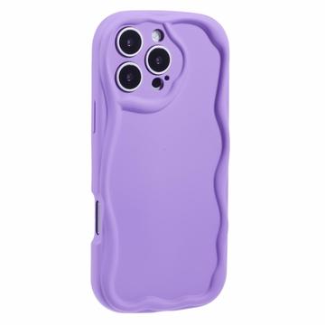 iPhone 16 Pro Max Candy Color Wavy TPU-Skal - Lila