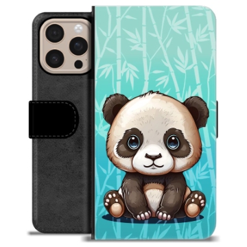 iPhone 16 Pro Max Premium Plånboksfodral - Panda