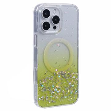 iPhone 16 Pro Max Sparkle Glow MagSafe Skal - gult