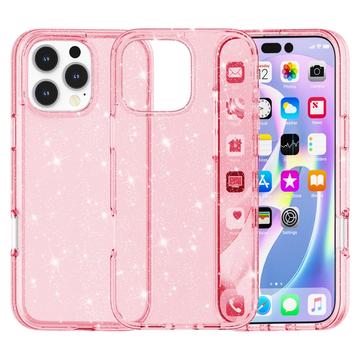 iPhone 16 Pro Max Stylish Glitter Series Hybrid Skal