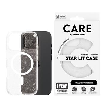 iPhone 16 Pro PanzerGlass Care Star Lit-Skal - MagSafe-kompatibel - Vit