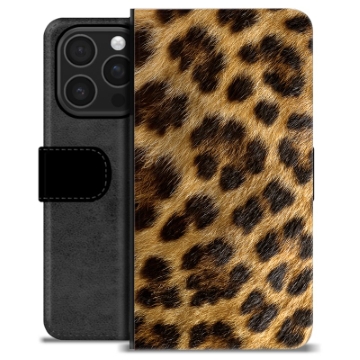 iPhone 16 Pro Premium Plånboksfodral - Leopard