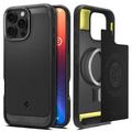 iPhone 16 Pro Spigen Rugged Armor Mag TPU-skal - Svart