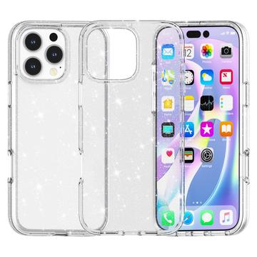 iPhone 16 Pro Stylish Glitter Series Hybrid Skal