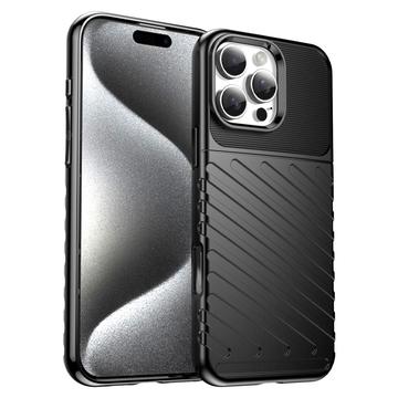 iPhone 16 Pro Thunder Series TPU-skal - Svart