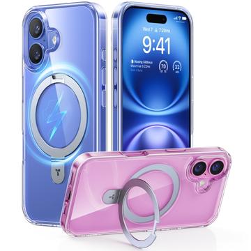 iPhone 16 Torras Guardian Ostand MagSafe-Skal - Genomskinlig