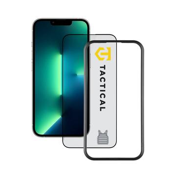 iPhone 16e/14/13/13 Pro Tactical Impact Armour skärmskydd av härdat glas - svart kant